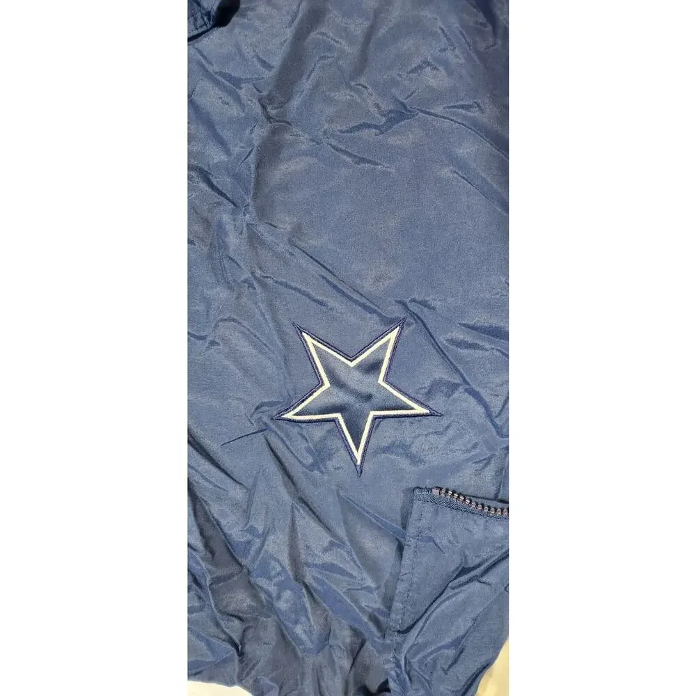 Vintage NFL Game Day Logo 7 Dallas Cowboys Puffer Coat Jacket Sz X Large Zip Up